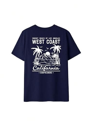 Aevumell Women's Graphic Print Summer Short Sleeve Vacation T Shirts Cute Casual Tops - Image 1