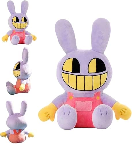 Nultse Jax and Pomni Plush,Horror Cute Stuffed Plushies Doll Toys, Jax and Pomni Plush for Birthday Christmas, Kids and Adults Choice (2pcs) thumbnail 4