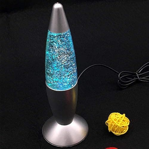 Cdycam Glitter Lamp LED Vintage Mini 7.28'' Night Light Lamp with USB Multi Color Changing Rocket Light for Kids Boys Girls Adult Bedroom (Light with Charging Plug) thumbnail 5