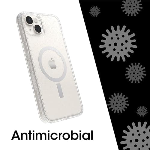 OtterBox iPhone 14 Plus Symmetry Series+ Case - STARDUST (Clear/Glitter), ultra-sleek, snaps to MagSafe, raised edges protect camera & screen thumbnail 6