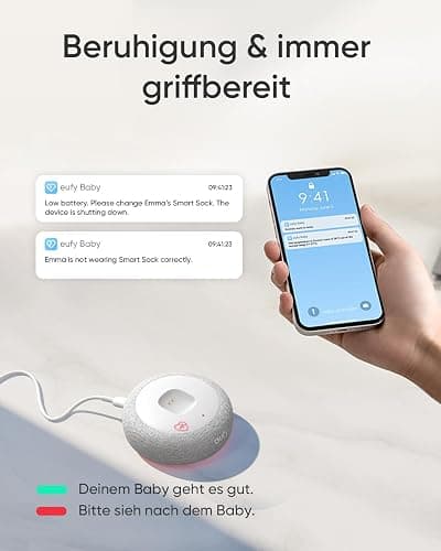 eufy Baby S340 Smart Sock Babyphone, 2,4 GHz WLAN, Schwenk- & Neigefunktion, Ohne Monatliche Gebühren thumbnail 5