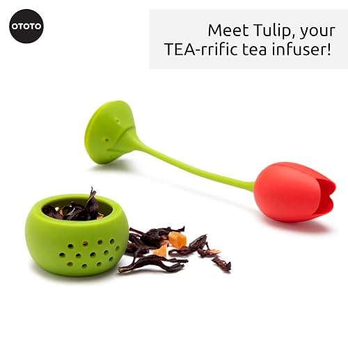 Cute Tea Infuser by OTOTO - Loose Leaf Tea Steeper, Tea Accessories, Tea Diffusers, Tea Infuser for Loose Leaf Tea, Tea Strainers, Cute Gifts, Tea Gift Set, Kitchen Gifts, Cooking Gadgets thumbnail 4