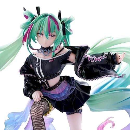 Thunder Tech Hatsune Miku Series Figurizmα Hatsune Miku - Punk! - Collectible Statue Figure thumbnail 4