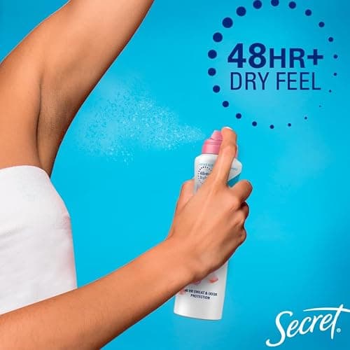 Secret Dry Spray Antiperspirant Deodorant for Women, 48hr Weightless Sweat & Odor Protection, Gentle on Skin, Powder Fresh Scent, 4.1 oz (Pack of 3) thumbnail 3