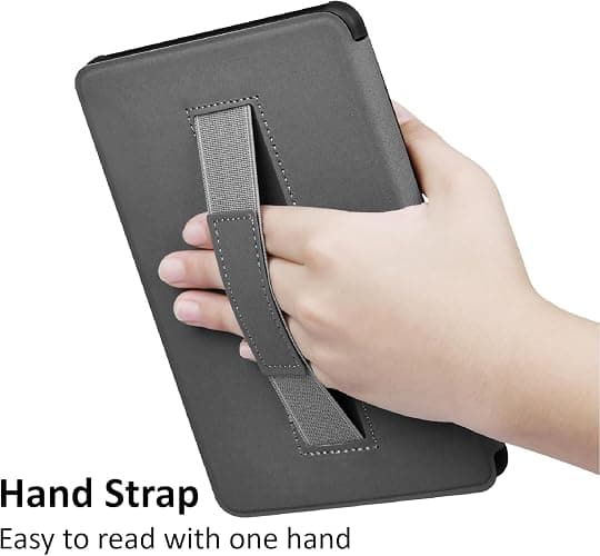 Lightweight Case for 7" Kindle Paperwhite 12th Gen 2024 & Kindle Colorsoft | PU Leather Foldable Protective Cover, Magnetic Closure, Auto Wake/Sleep, for Kindle Case, Book Lovers Gifts thumbnail 6