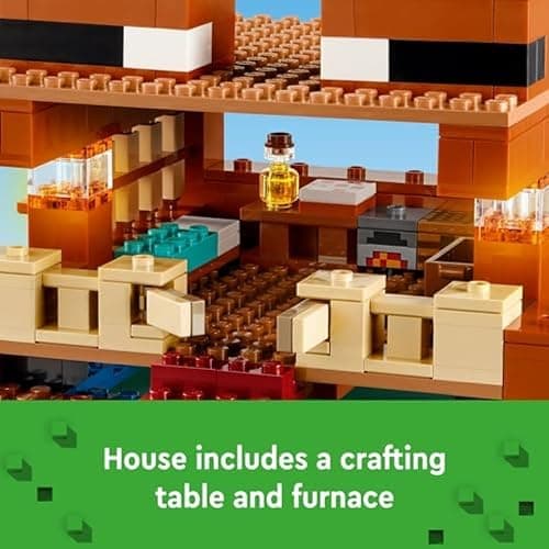LEGO Minecraft The Frog House Building Toy for Kids, Minecraft Toy Featuring Animals, a Toy Boat and Mob Figures, Gaming Gift for Girls and Boys Ages 8 and Up, 21256 thumbnail 3