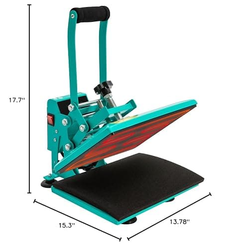 IOENC Heat Press Machine for T-Shirts,11.8 * 9 in Modern Portable Heat Press Machine with Adjustable Time& Temperature(0-752°F),700W Commercial Electric Heat Press Machine,Digital Sublimation Printer thumbnail 3