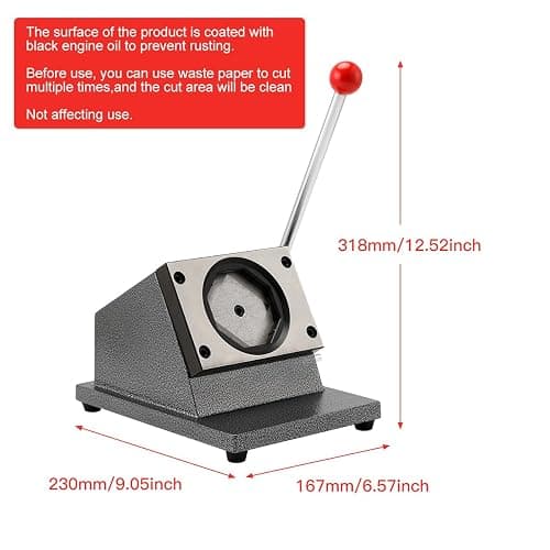 2x2inch Square Fridge Magnets Badge Maker Machine DIY Photo Refrigerator Sticker Magnet Press Machine+Paper Cutter+100pcs Materials thumbnail 8