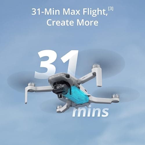 DJI Mini 4K, Drone with 4K UHD Camera for Adults, Under 249 g, 3-Axis Gimbal Stabilization, 10km Video Transmission, Auto Return, Wind Resistance, 1 Battery for 31-Min Max Flight Time, Intelligent thumbnail 5