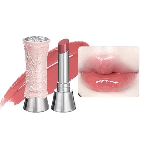 Flower Knows [GIFT] Swan Ballet Shine Lipstick,Hydrating Solid Lip Gloss,Moisturizing Nude peachy Tinted Lip Balm-Long Lasting Lip Gloss in Balm for Girls&Women,(B03 Sweet Heart) - Image 1