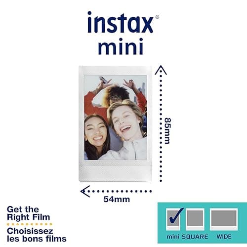 FUJIFILM Instax Mini Instant Film Twin Pack (White), 20 Photos thumbnail 4