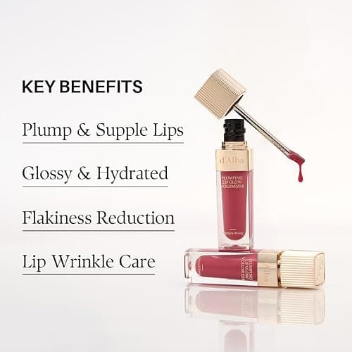 d'alba Piedmont Plumping Lip Glow Mood Volumizer, Hydrating Lip Plumper with Vegan Ceramide & Vitamin C & E, Fuller Lips, Volumizing Lip Gloss, Glowy Finish, Feeble Pink (4 Colors) (0.17 fl oz.) thumbnail 4