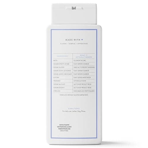 Native Clean Body Wash, Gentle & pH-balanced for Sensitive Skin, 24-Hr Freshness for Women & Men, Vegan & Cruelty-Free, Free of Sulfates, Parabens & Phthalates, Cotton & Lily, 18 fl oz thumbnail 9