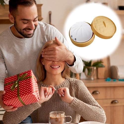 Giant Glitter Dumpling, Giant Mystery Dumplings, Glitter Dumpling S-quishy, Jumbo D-umpling S-quishy Toy with Steamer Box,Large Stress Relief Sensory Ball for Adults & Kids thumbnail 2