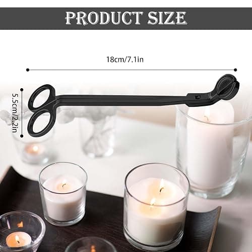 Candle Wick Trimmer, Wick Clipper Cutter Scissor for Scented Candles Lovers, Stainless Steel Candle Accessories for Oil Lamp thumbnail 3