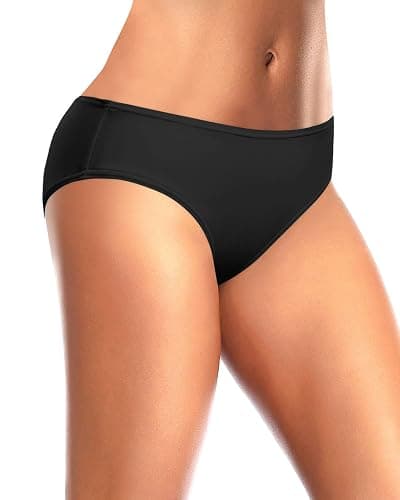 Zmart Women Standard Strappy Bikini Bottoms Full Coverage Bathing Suit Cutout Swim Low Rise Swimsuit Bottom thumbnail 4