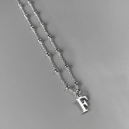De Amo Sara Initial Necklaces for Women, Dainty A-Z Pendant Letter Charm Necklace Personalized Name Necklaces Trendy Jewelry Stocking Stuffers Christmas Gifts for Her - Image 1