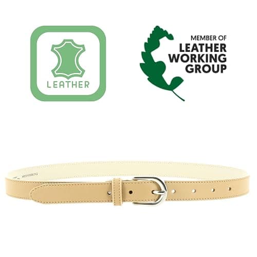 Women genuine Italian leather belt LUNA, Made in France thumbnail 4