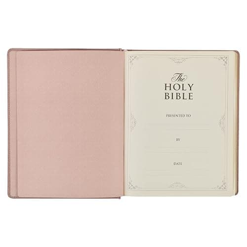 KJV Holy Bible, Large Print Note-taking Bible, Faux Leather Hardcover - King James Version, Rose Gold (KJV Note-taking Editions) thumbnail 14