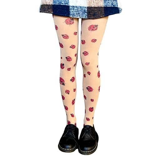 RICHTRUE Whimsy Twee Funky Patterned Tights Women Teen Girls Emo Goth Cool 2000s Fun Printed Tights Y2k Grunge Alt Clothes - Image 1