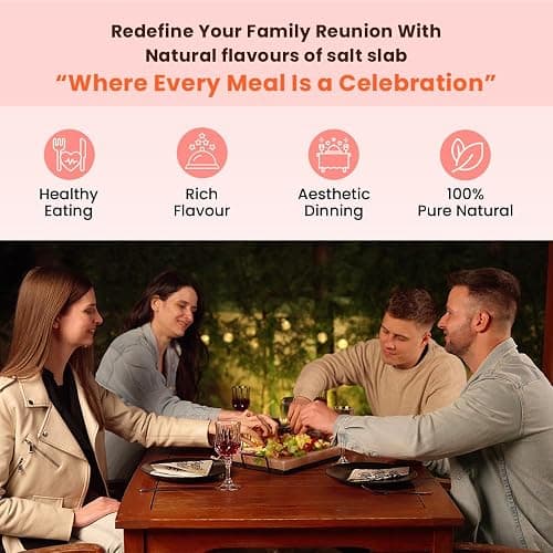 POHS Himalayan Salt Block For Grilling, Searing, Cooking, BBQ, Himalayan Salt Slab with Premium Quality Metal Holder 12x8x1.5 Inches thumbnail 6