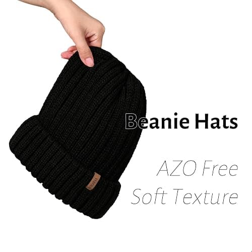 FURTALK Winter Hats for Women Fleece Lined Beanie Knit Chunky Womens Snow Cap thumbnail 4