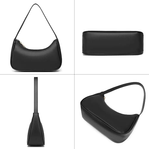 Afashor Shoulder Bags for Women Vegan Leather Hobo Sling Tote Handbag Retro Clutch Purse with Zipper Closure thumbnail 5
