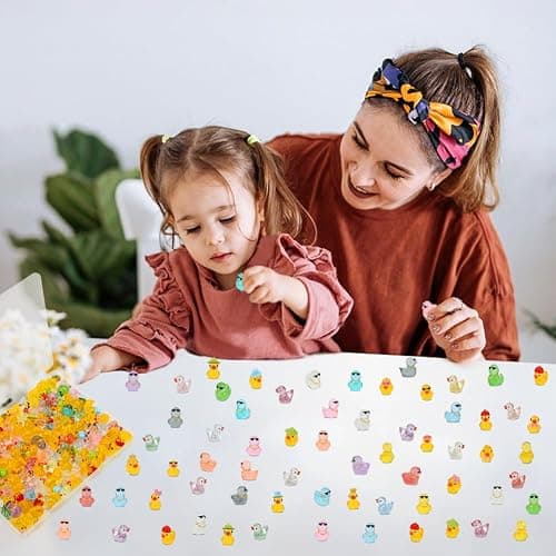 120 Pcs Mini Resin Ducks, Tiny Animals Figures to Hide Small Little Plastic Miniature Ducks Bulk for Dollhouse Decor Home Office Potted Fish Tank Aquarium Landscape Micro Fairy Garden Accessories thumbnail 5