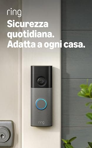 Ring Videocitofono a batteria (Battery Video Doorbell) (ultimo modello) | Campanello telecamera | Retinal 2K | Zoom 6x | Batteria integrata | Prova gratuita di 30 giorni del piano di abbonamento Ring thumbnail 6