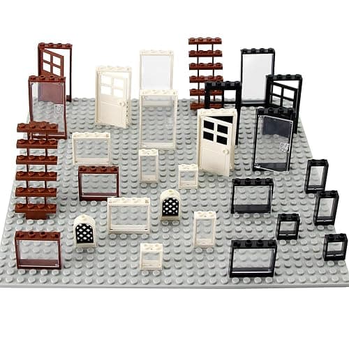 Feleph Windows and Doors Set Interior Decoration Accessories MOC Building Block Kit 118 Pieces and Parts Compatible with Major Brands thumbnail 5