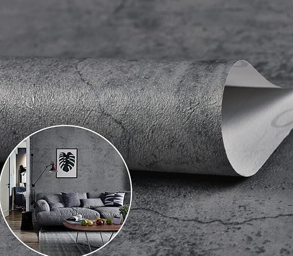 burgeliy Matte Grey Marble Vinyl Wrap Protector Auto Modification Coffee Style Wallpaper 24"x196", Waterproof, Heat-Resistant,Thickened Peel and Stick, Countertops, Cabinets, Self Adhesive Film thumbnail 7