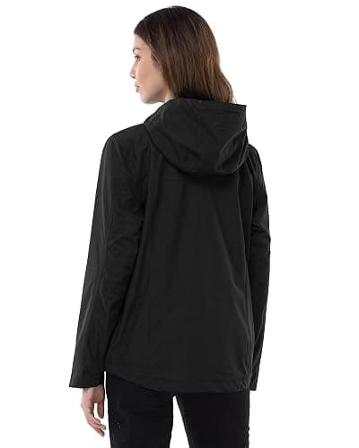 Outdoor Ventures Packable Rain Jacket Women Lightweight Waterproof Raincoat with Hood Cycling Bike Jacket thumbnail 2