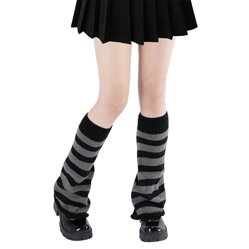 Komorebi Leg Warmers Y2K Kawaii Leg Warmers for Girl Women Cute Knitted Socks Y2K Harajuku Goth Accessories thumbnail 2