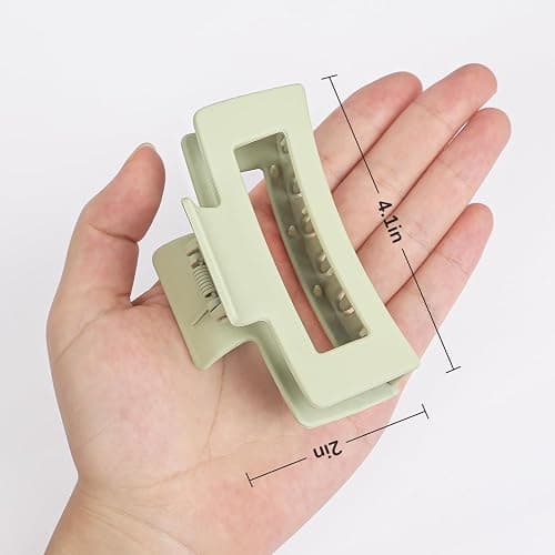 12 Pcs Hair Claw Clips for Women, 4.1 Inch Large Claw Clips for Thick Hair, Strong Hold Non-Slip Hair Accessories thumbnail 7