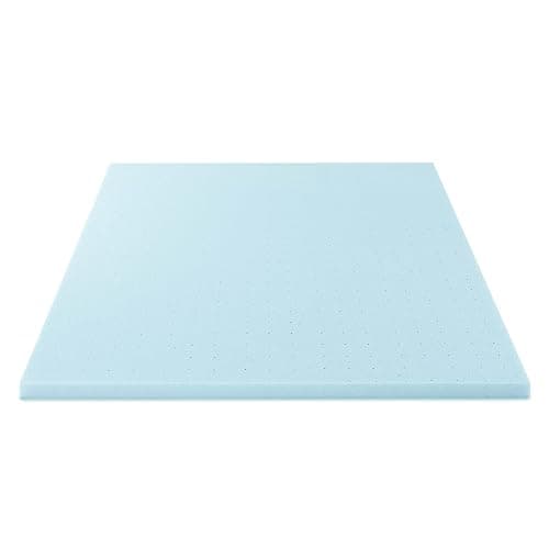 Best Price Mattress 2-inch Ventilated Gel Memory Foam Topper - Twin, Blue thumbnail 7