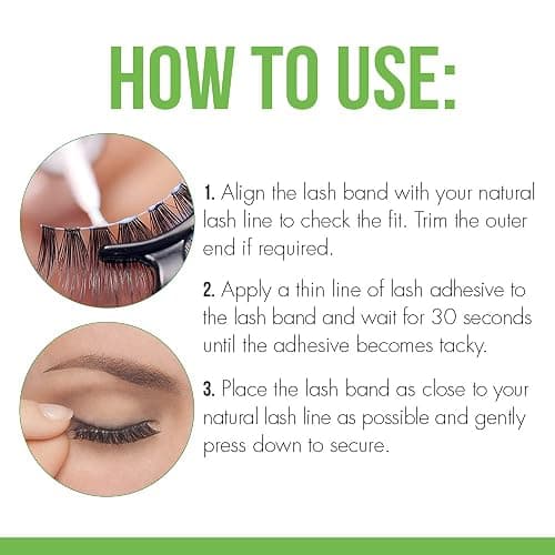 DUO Brush-On Clear Lash Glue, Strip Eyelash Adhesive for Clusters, 2 Pack | Infused with Vitamins A, C & E, Waterproof Eyelash Glue, Long Lasting, Quick Drying, Hypoallergenic, Latex-Free thumbnail 6