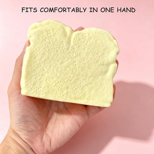 Slow Rising Squishy, Scented Custard Bread, 10-Second Rebound Fidget Toy | Soft, Smooth & Satisfying, Long-Lasting Sweet Bakery Scent, Sensory Fun & Stress Relief, Creamy Custard Color, Fun to Collect thumbnail 3