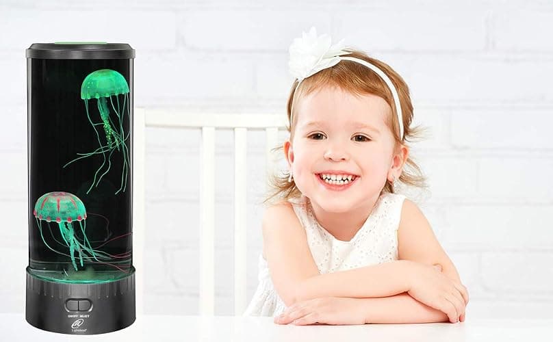Lightahead LED Jellyfish Lamp Round, Color Changing Light Effects with 18 LEDs. The Ultimate Sensory Synthetic Jelly Fish Aquarium Mood Lamp. thumbnail 8