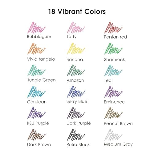 Grabie Glitter Pens (18 Colors Retractable Glitter Gel Ink Pens New) thumbnail 4