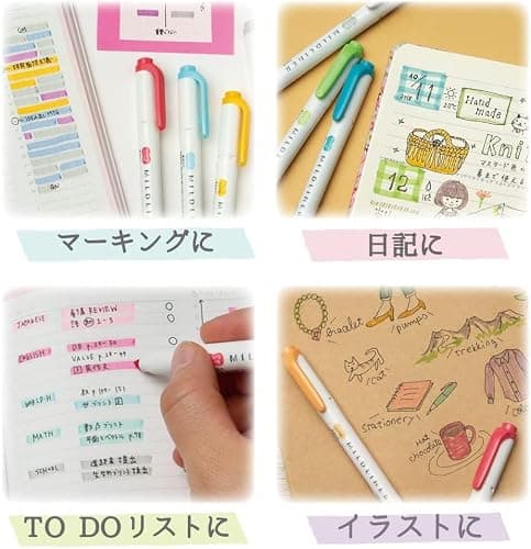 ZEBRA WKT7-35C Highlighter, Mildliner, 35 Color Set, Gift Box Included thumbnail 5