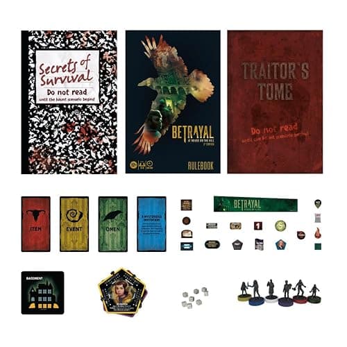 Avalon Hill Hasbro Gaming Betrayal at The House on The Hill 3rd Edition Cooperative Board Game,Ages 12 and Up,3-6 Players,50 Chilling Scenarios thumbnail 3