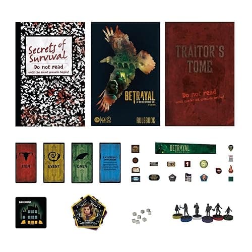 Avalon Hill Hasbro Gaming Betrayal at The House on The Hill 3rd Edition Cooperative Board Game,Ages 12 and Up,3-6 Players,50 Chilling Scenarios thumbnail 4