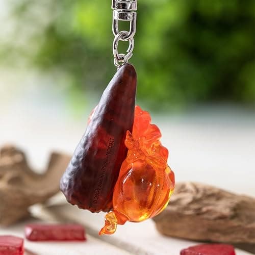 Studio Ghibli - Howl's Moving Castle - Hanging Calcifer, Benelic Key Chain thumbnail 4