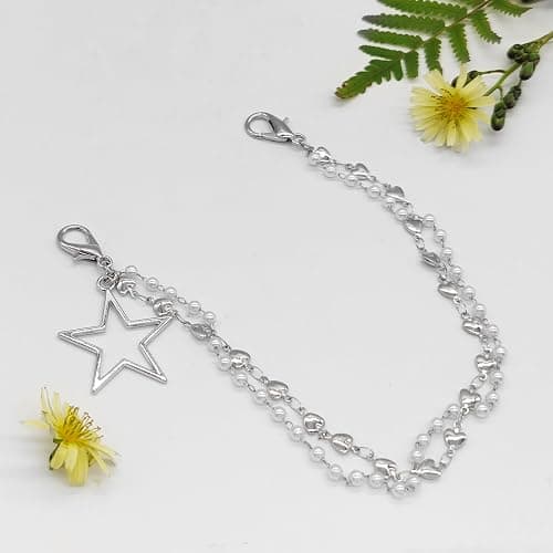 Gownsella 2 Stück Schuh Charms Kette – Punk Schuhschmuck für Sneaker & Boots, Schnürsenkel Anhänger mit Clip, DIY Zubehör thumbnail 7