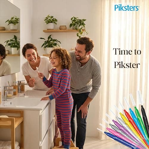 Piksters Interdental Brush Extra Tight Gaps 40 Pack Pink Size 00 thumbnail 5