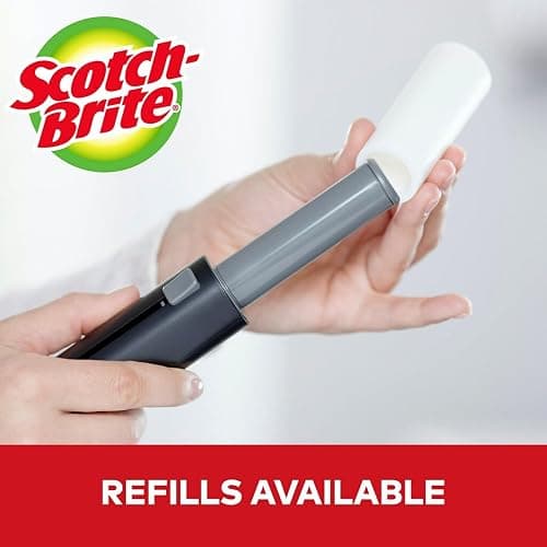 Scotch-Brite Mini Travel Lint Roller, Works Great On Pet Hair, 30 Sheets thumbnail 5