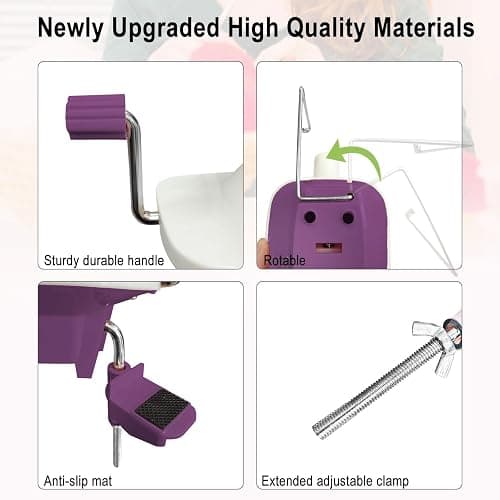Yarn Ball Winder for Crocheting: Yarn Winder for Crocheting & Yarn Spinner for Knitting Hand Operated thumbnail 4