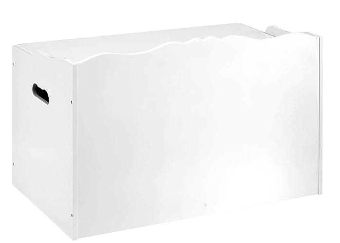 Amazon Basics Kids Toy Box, Wooden Organizer Storage Chest,White, 30" x 18" x 19" thumbnail 7