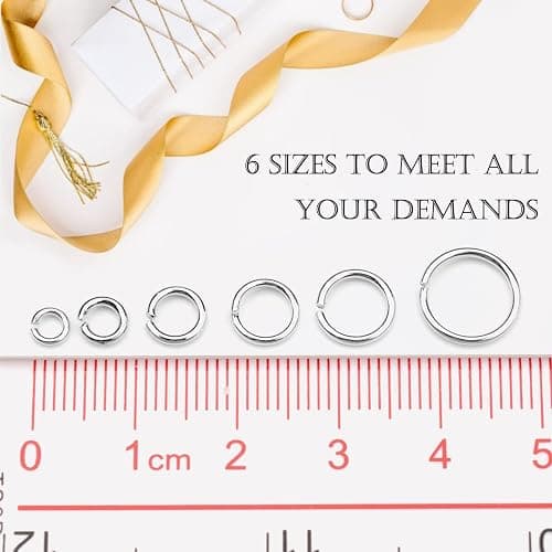 ZYNERY 1500pcs 304 Stainless Steel Open Jump Rings with Jewelry Rings for Jewelry Making Supplies, Jewelry Fix, Wire Wrapping, Crafts thumbnail 4