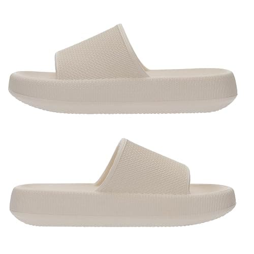 Joomra Pillow Slippers for Women and Men Non Slip Quick Drying Shower Slides Bathroom Sandals | Ultra Cushion | Thick Sole thumbnail 4